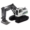 LEAN TOYS Ar tālvadību vadāms RC Crawler Ekskavators ar Gaismām un Skaņām, Balts, 1:24 Mērogs