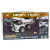 LEAN TOYS Ar tālvadību vadāms RC Crawler Ekskavators ar Gaismām un Skaņām, Balts, 1:24 Mērogs