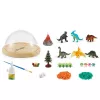 LEAN TOYS DIY Dinosaur Terrarium Creative Kit with Dome Night Light
