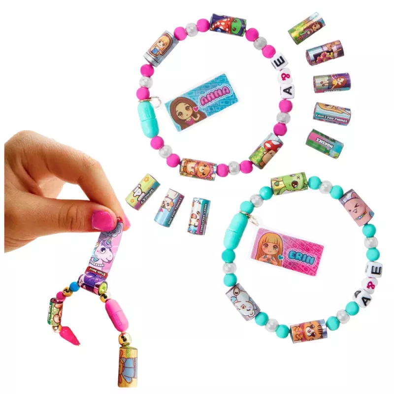 LEAN TOYS Creative Jewelry Making Kit Beads 480 Stickers