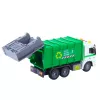 LEAN TOYS Atkritumu mašīna ar atkritumu tvertni, gaismām un skaņām, zaļa, 1:16 mērogs