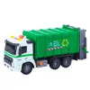 LEAN TOYS Atkritumu mašīna ar atkritumu tvertni, gaismām un skaņām, zaļa, 1:16 mērogs