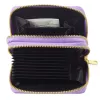 LEAN Divu nodalījumu maks ar karšu nodalījumiem Kapibara Violeta 12.5 x 8.5 cm