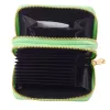 LEAN Divu nodalījumu maks ar karšu nodalījumiem Kapybara Green 12.5 x 8.5 cm