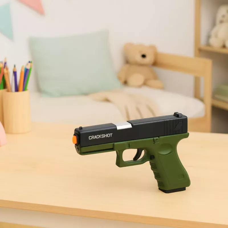 LEAN TOYS Toy Gun Foam Cartridges Ammunition Shells Green - 100 Pack