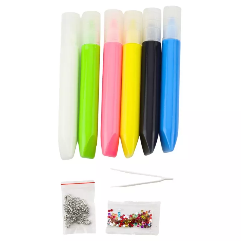 LEAN TOYS 3D DIY Space Painting Set - 12 Piekariņi, 6 Krāsas, Akrils, Ģipsis, Vecums 6+