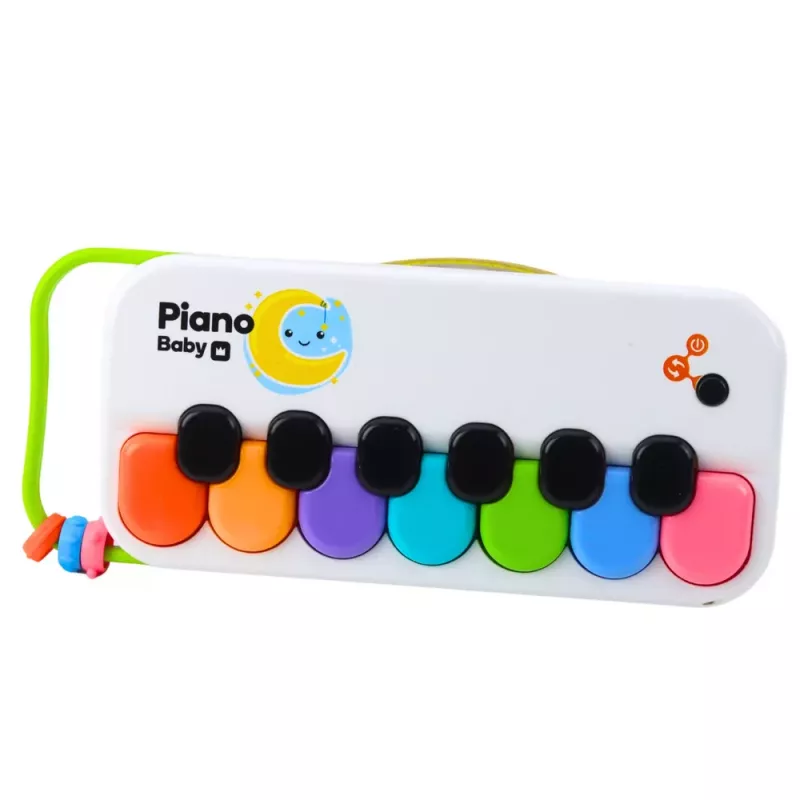 LEAN TOYS Izglītojošas muzikālās klavieres bērniem ar interaktīvām krāsainām pērlītēm