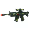 LEAN TOYS Militārā šautenes komplekts ar šautenes aksesuāriem, šāviena skaņu, haki