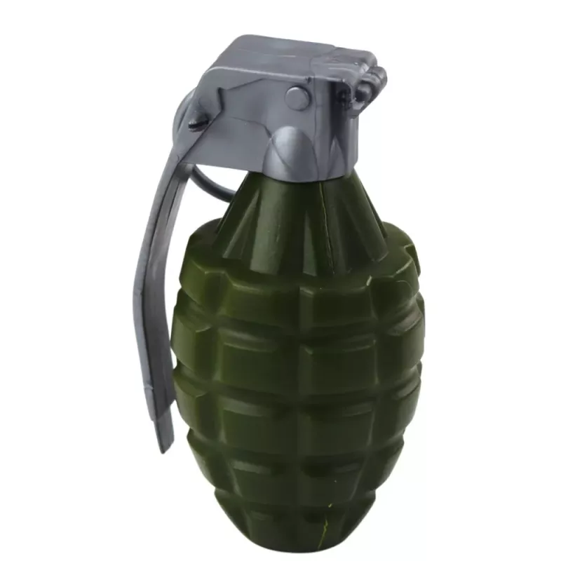 LEAN TOYS Militārā šautenes komplekts ar šautenes aksesuāriem, šāviena skaņu, haki