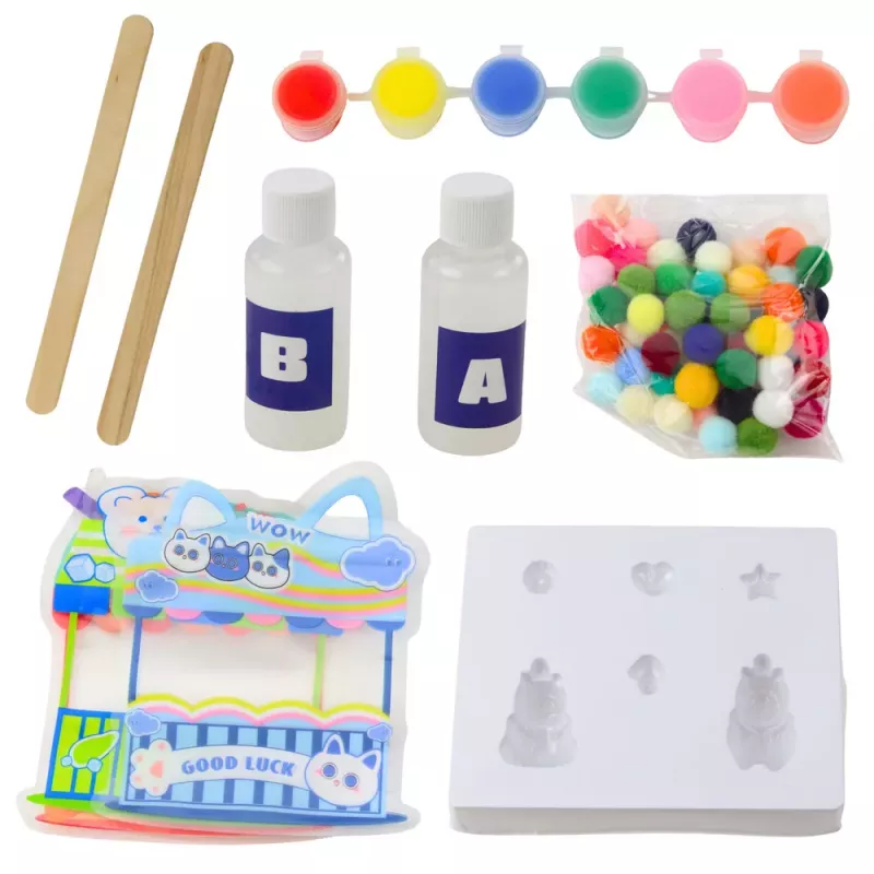 LEAN TOYS Creative Kit for Creating DIY Gel Figures Capybara 18 pcs.