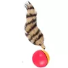 LEAN TOYS Bumba ar pūkainu seska asti interaktīvā rotaļlieta bērniem
