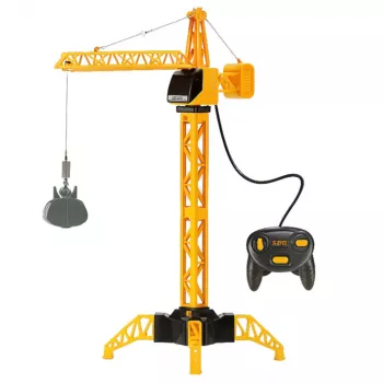 LEAN TOYS Remote Control Construction Crane RC Wired 360° Rotation 71 cm