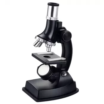 LEAN TOYS Izglītojošs Mikroskops Bērniem Piederumi Palielinājums 300x - 1200x