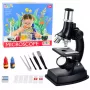 LEAN TOYS Izglītojošs Mikroskops Bērniem Piederumi Palielinājums 300x - 1200x