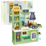LEAN TOYS Bērnu virtuve Ūdens cikls Ēdiena krāsas maiņa Tvaiks Zaļš 64 gab.