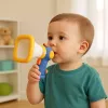 LEAN TOYS Megafons bērniem ar balss pārveidotāju un gaismas efektiem, zils