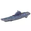 LEAN TOYS Militārais aviācijas bāzes kuģis ar gaismām un skaņām, berzes piedziņa, 24 cm
