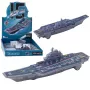 LEAN TOYS Militārais aviācijas bāzes kuģis ar gaismām un skaņām, berzes piedziņa, 24 cm