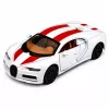 LEAN TOYS Metāla sporta automašīna ar gaismām un skaņām, atpakaļgaitas piedziņa, balta, 1:32