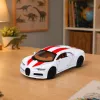 LEAN TOYS Metāla sporta automašīna ar gaismām un skaņām, atpakaļgaitas piedziņa, balta, 1:32