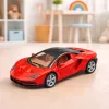 LEAN TOYS Sporta auto Metāls Atveramas durvis Gaismas Skaņas Sarkans 1:32