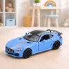 LEAN TOYS Sporta auto metāls ar atveramām durvīm, gaismām un skaņām zils 1:32