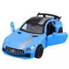 LEAN TOYS Sporta auto metāls ar atveramām durvīm, gaismām un skaņām zils 1:32
