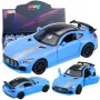 LEAN TOYS Sporta auto metāls ar atveramām durvīm, gaismām un skaņām zils 1:32