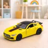 LEAN TOYS Sporta auto Metāls Atveramas durvis Gaismas Skaņas Dzeltens 1:32