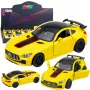 LEAN TOYS Sporta auto Metāls Atveramas durvis Gaismas Skaņas Dzeltens 1:32