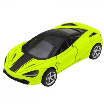 LEAN TOYS Sporta auto metāla piedziņa gaismas skaņas zaļš 1:32