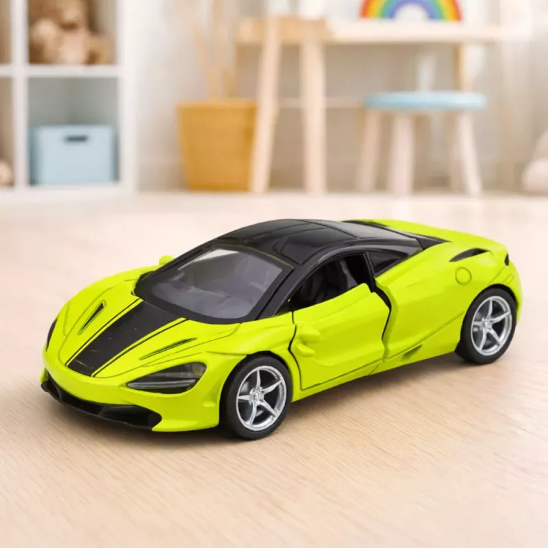 LEAN TOYS Sporta auto metāla piedziņa gaismas skaņas zaļš 1:32