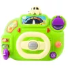 LEAN TOYS Interaktīvā stūre bērniem, braukšanas simulators, gaismas, skaņas, zaļa