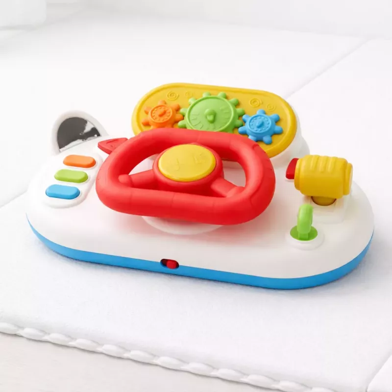 LEAN TOYS Braukšanas Simulators Maziem Bērniem Interaktīva Stūre Gaismas Skaņas