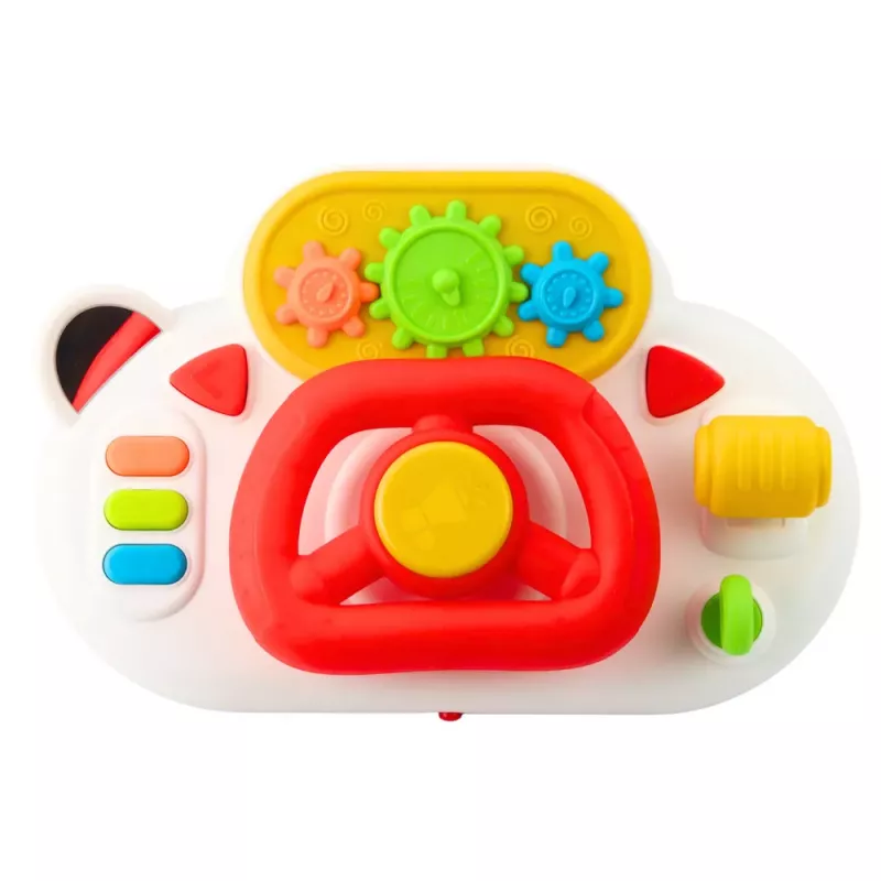 LEAN TOYS Braukšanas Simulators Maziem Bērniem Interaktīva Stūre Gaismas Skaņas