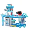 LEAN TOYS Ārsta slimnīcas komplekts čemodānā 2-in-1 ar gaismām un skaņām