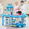 LEAN TOYS Ārsta slimnīcas komplekts čemodānā 2-in-1 ar gaismām un skaņām