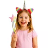 LEAN TOYS Unicorn Rag Ragauss Spieķis Matu lentes Komplekts