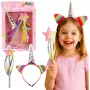 LEAN TOYS Unicorn Rag Ragauss Spieķis Matu lentes Komplekts