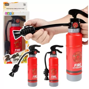 LEAN TOYS Rotaļlietu ugunsdzēšamais aparāts mazajam ugunsdzēsējam ar ūdens izsmidzināšanas funkciju