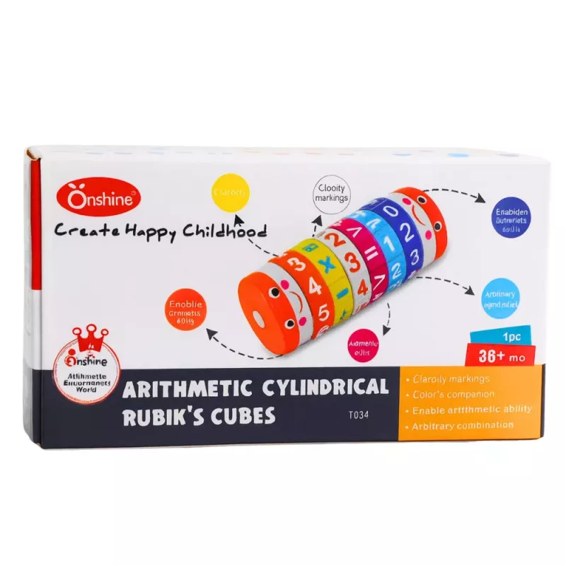 LEAN TOYS Izglītojošais matemātikas rullītis bērniem Nuka skaitīšanas puzle - Zils