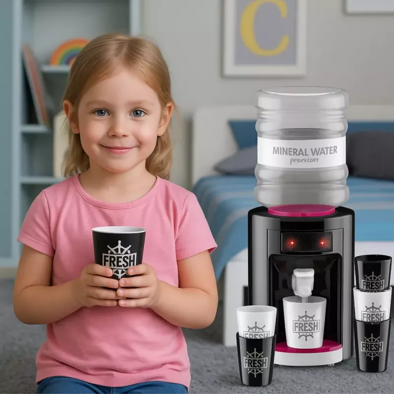 LEAN TOYS Ūdens dozatora rotaļlieta bērniem ar gaismām un skaņām Rozā