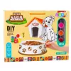 LEAN TOYS Creative Set Dog Bowl For Painting Paints Brushes DIY 6 pcs