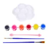 LEAN TOYS Creative Set Bowl For Painting Paints Brushes DIY 6 pcs.