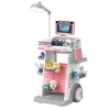 LEAN TOYS Ārsta un zobārsta komplekts ar medicīnas ratiņiem un gaismām, rozā, 26 gab.