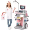 LEAN TOYS Ārsta un zobārsta komplekts ar medicīnas ratiņiem un gaismām, rozā, 26 gab.