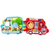 LEAN TOYS Interaktīvā izglītojošā grāmata Transportlīdzekļi Gaismas Skaņas Kustīgie elementi