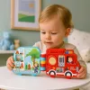 LEAN TOYS Interaktīvā izglītojošā grāmata Transportlīdzekļi Gaismas Skaņas Kustīgie elementi