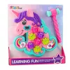 LEAN TOYS Whac A Mole Arcade Game Unicorn Colorful Lights Sounds