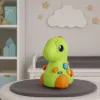 LEAN TOYS Interaktīvā rotaļlieta mazuļiem Dinozaurs uz riteņiem ar gaismām un skaņām